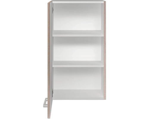 Otvorená vysoká skrinka s tromi policami