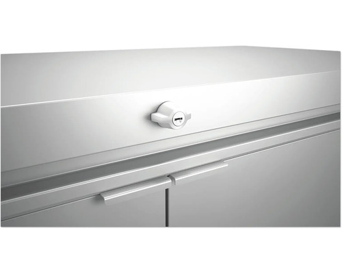 Detail uzamykateľnej skrine s držadlami