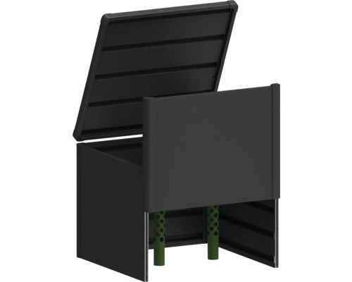 Otvorený úložný box pre vonkajšie použitie