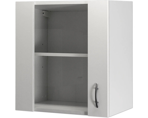 Závesná skrinka s jednými dvierkami a jednou policou