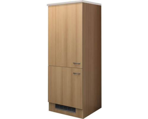 Vysoká skriňa s dvomi dvierkami a úchytmi