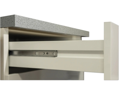 Výsuvný prvok zásuvky s vodiacimi lištami