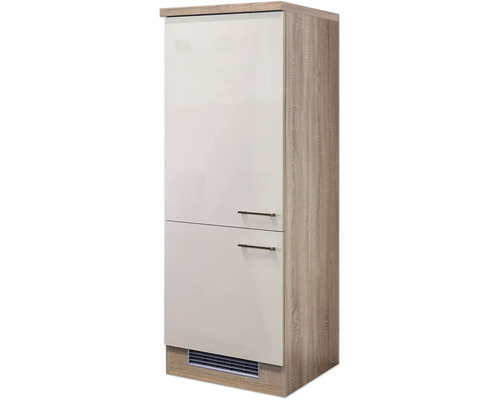 Vysoká skrinka s dvomi dvierkami a úchytkami