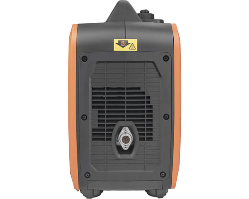 Pohľad zozadu na generátor prúdu