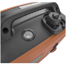 Detail generátora prúdu s plniacim hrdlom a držadlom