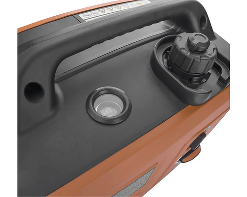 Detail generátora prúdu s plniacim hrdlom a držadlom