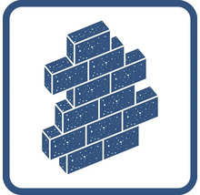 Symbol muriva pre stavebný materiál