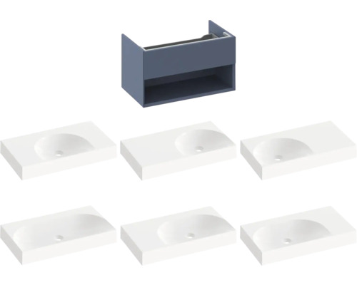 Skrinka pod umývadlo s viacerými umývadlami