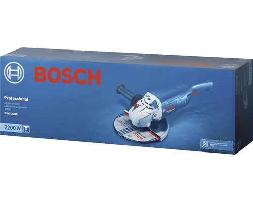 Balenie uhlovej brúsky Bosch Professional GWS 2200