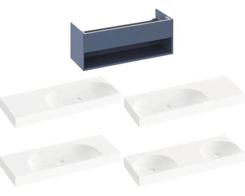 Skrinka pod umývadlo s jednoduchými a dvojitými umývadlami