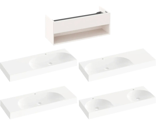 Skrinka pod umývadlo s jedným a dvoma umývadlami