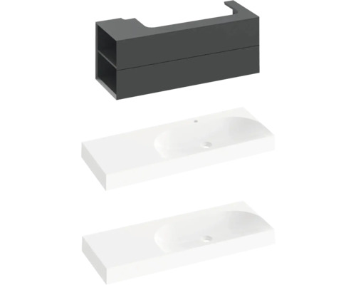 Umývadlová zostava s umývadlovou skrinkou a umývadlom