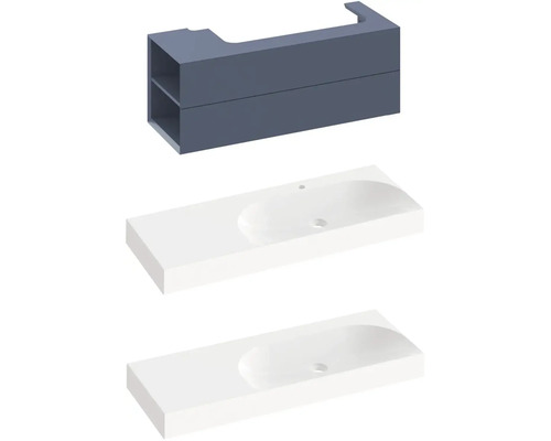 Skrinka pod umývadlo s dvoma umývadlami