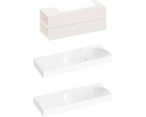 Umývadlo so skrinkou a dvoma zásuvkami