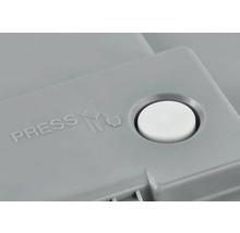 Tlačidlo so symbolom a nápisom ''Pressen''.