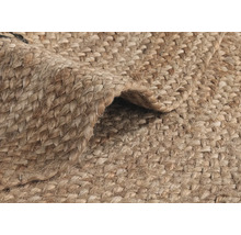 Detail tkaného koberca z prírodných vlákien