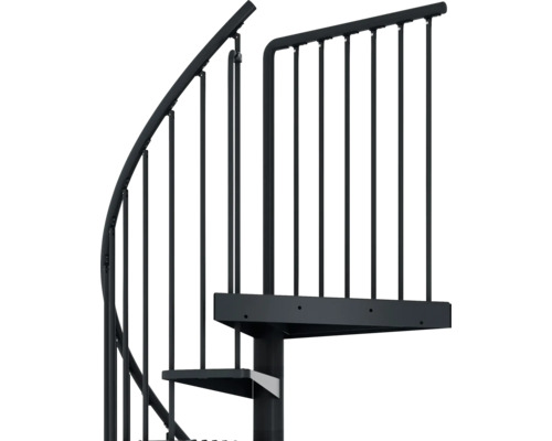 Kovové točité schodisko