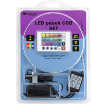 Sada LED pásikov COB, tri metre dlhá, s diaľkovým ovládaním