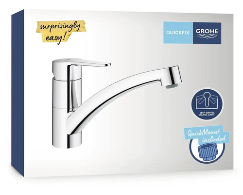 Balenie jednopákovej drezovej batérie Grohe Quickfix