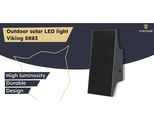 Viking SR83 Solárne LED vonkajšie svetlo