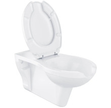 Závesné hlbokosplachovacie WC s otvoreným záchodovým vekom