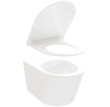 Závesné hlboké splachovacie WC s WC sedadlom
