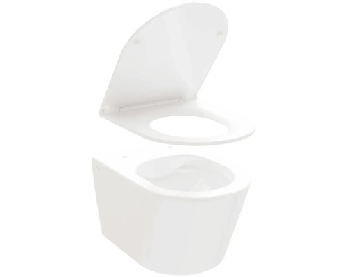 Závesné hlboké splachovacie WC s WC sedadlom