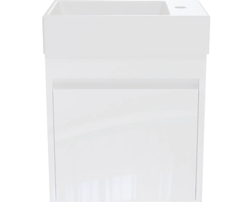 Biela skrinka pod umývadlo so zásuvkou
