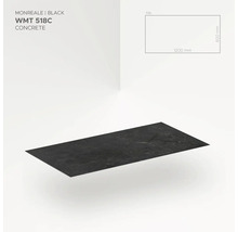 Betónová dlaždica Monreale Black WMT 518C, 1200 x 600 mm
