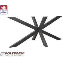 Kovová podnož stola s hviezdicovým usporiadaním