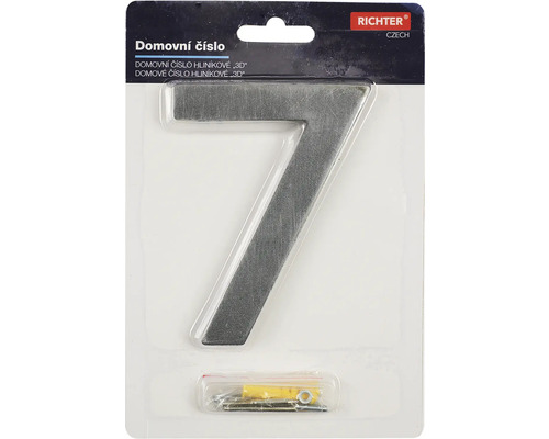 Hliníkové domové číslo 7