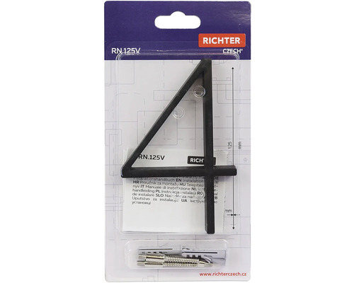 Číslo domu Richter Czech 4, výška 125 milimetrov, vrátane montážneho materiálu