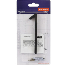 Číslo domu Richter 1 s montážnym materiálom v balení