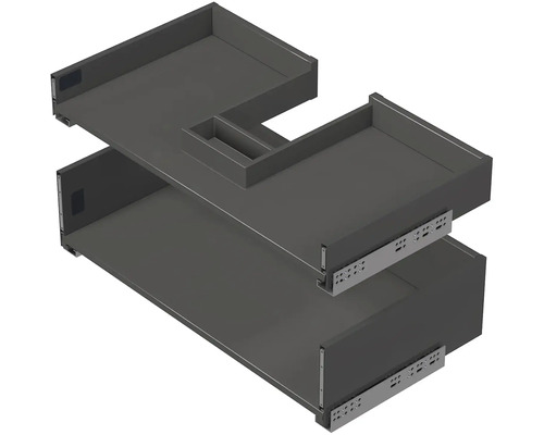 Dve zásuvkové vložky s výsuvnými lištami