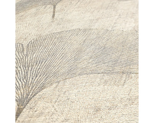 Detail tapety s motívom listov