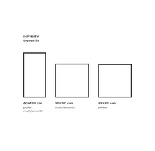 "Dlaždice Infinity Travertin v rôznych veľkostiach: 60x120 cm, leštené a matné/hladké