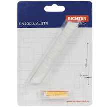 Hliníkové tesnenie dverí, dĺžka 100 mm, vrátane upevňovacieho materiálu, na utesnenie dverí