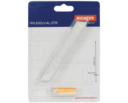 Hliníkové tesnenie dverí, dĺžka 100 mm, vrátane upevňovacieho materiálu, na utesnenie dverí