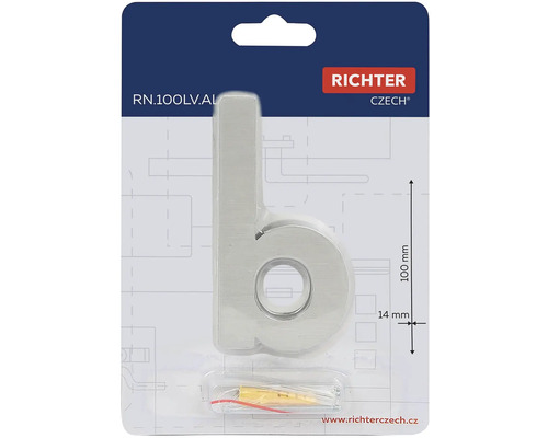 Písmeno Richter b, výška cca 100 mm, vrátane upevňovacieho materiálu