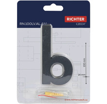 Richter Czech číslo domu písmeno b, výška 100 mm