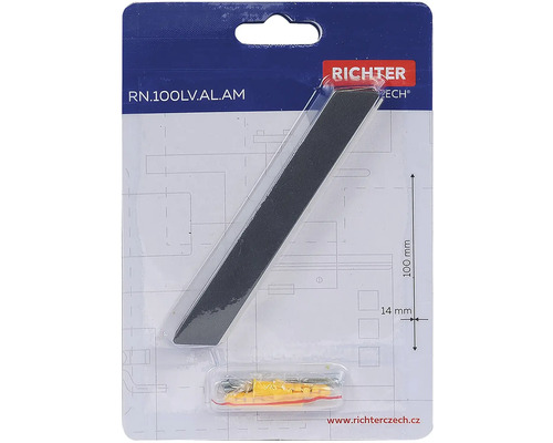 Magnetická lišta Richter Czech 100 mm s montážnym materiálom