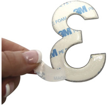 Číslo domu 3 s lepiacou páskou 3M