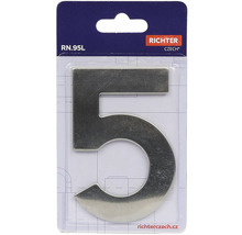 Číslo domu 5 z kovu v balení