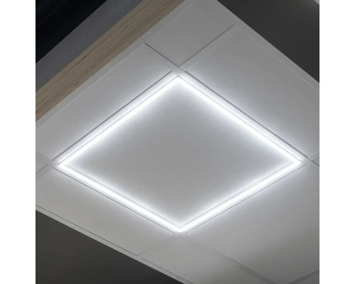 Štvorcové stropné svietidlo s LED rámom