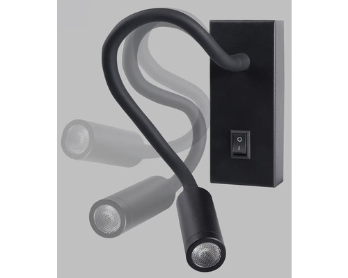 Otočná nástenná lampa s vypínačom