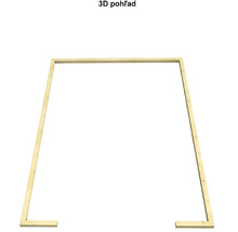 Drevený rám pre vyvýšený záhon v 3D modeli