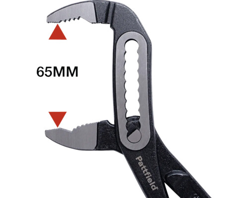 Kombinované kliešte Pattfield s maximálnou šírkou čeľustí 65 milimetrov