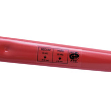 Detail násady kladiva s pečaťou VPA GS Geprüfte Sicherheit