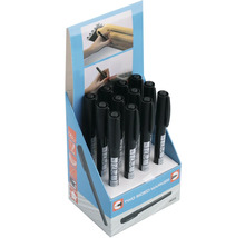 Displej s čiernymi popisovačmi s dvoma hrotmi