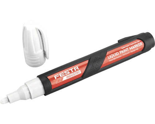 Festa Industry tekutý popisovač s hrotom a odobratým vrchnákom